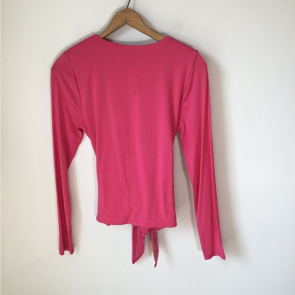 J. Crew Formknit Long Sleeve Wrap Top - Picture 2 of 6